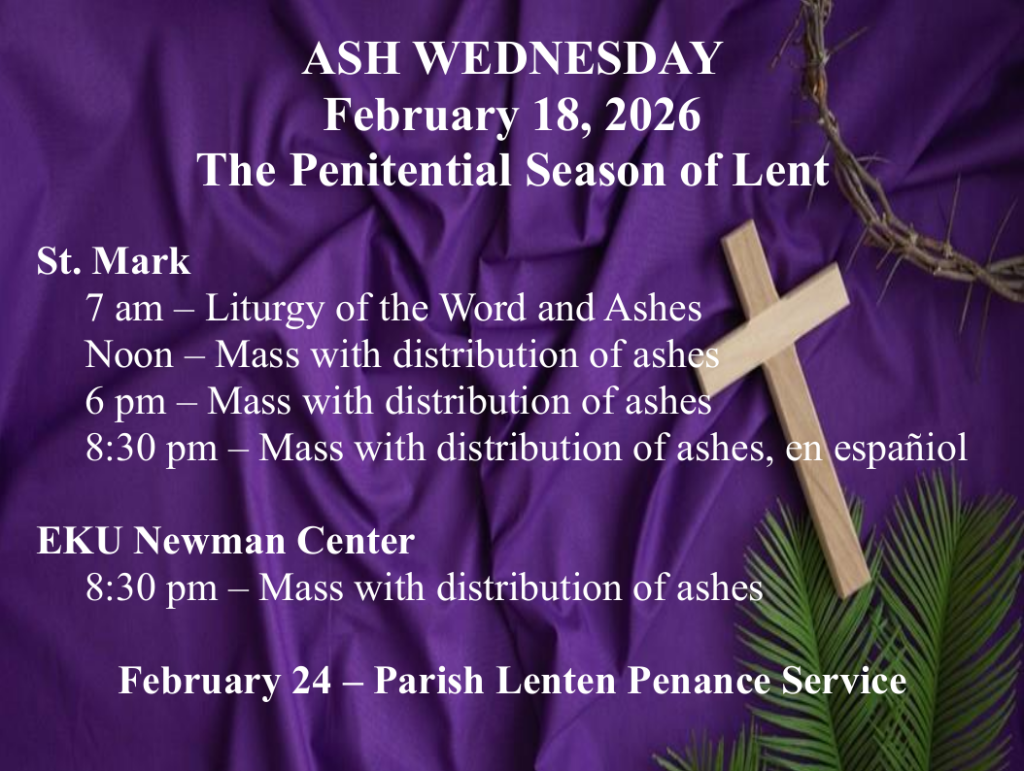 Ash Wednesday 2026