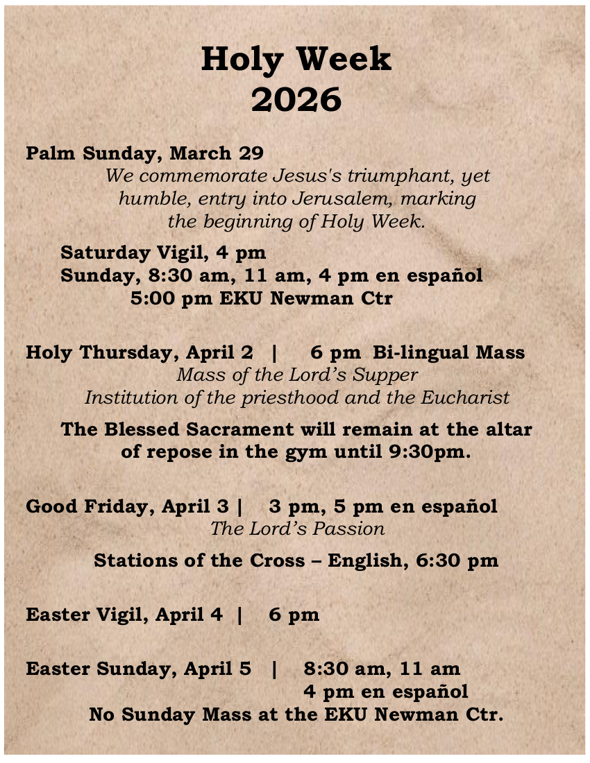 Holy Week 2026 A